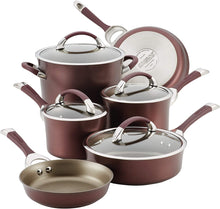 Load image into Gallery viewer, circulon 11 pc black symmetry  cookware set