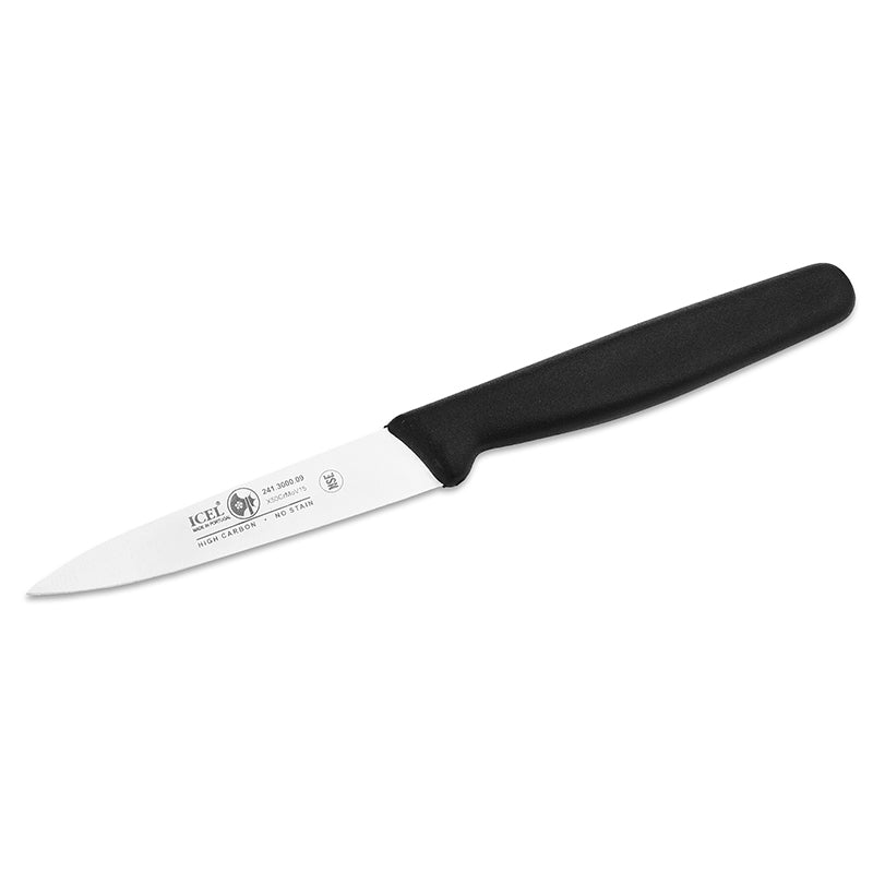 Icel Paring knife 3.5'' straight Black