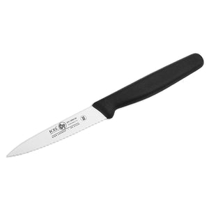 Icel Paring knife 3.5'' serrated Black