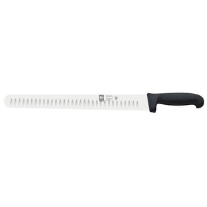 Icel Slicing Granton Edge knife 14'' straight Black