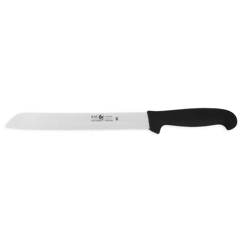 Icel Bread knives serrated 8'' serrated Black