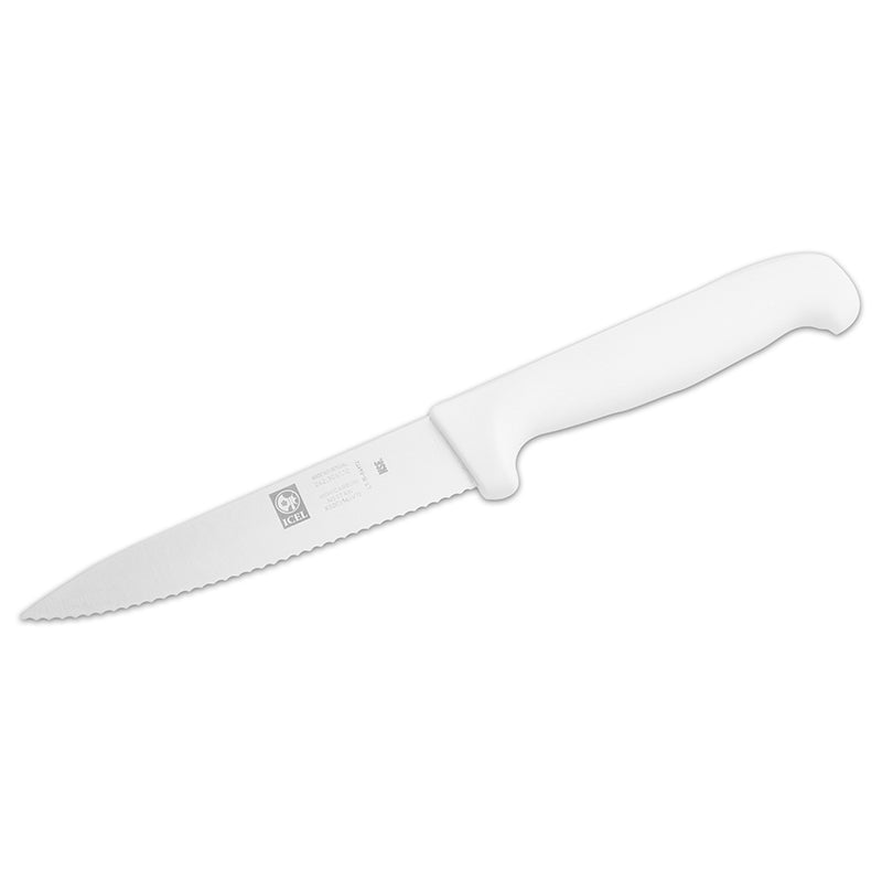 Icel Comfort grip Serrated Utility knife 4.75'' serrated White