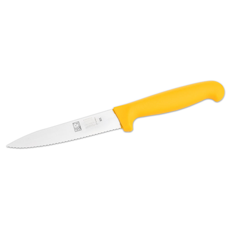 Icel Comfort grip Serrated Utility knife 4.75'' serrated Yellow