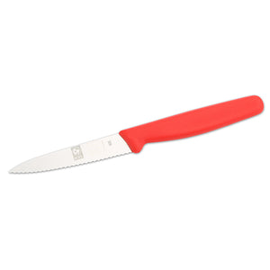 Icel Paring knife 3.5'' serrated Red