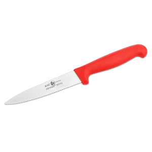 Icel Comfort grip Serrated Utility knife 4.75'' serrated Red