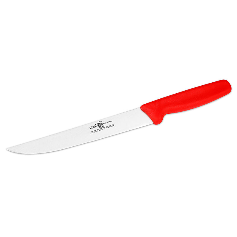 Icel Meat knife 7'' straight Red