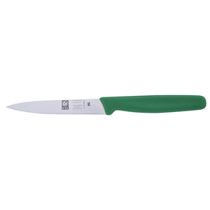 Icel Paring knive 4'' straight Green