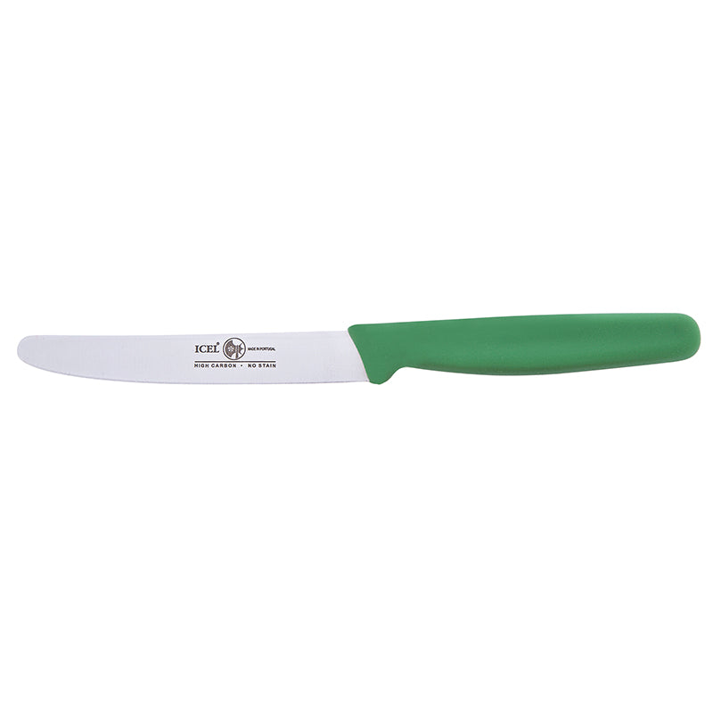 Icel Safely paring knives 4.25'' straight Green