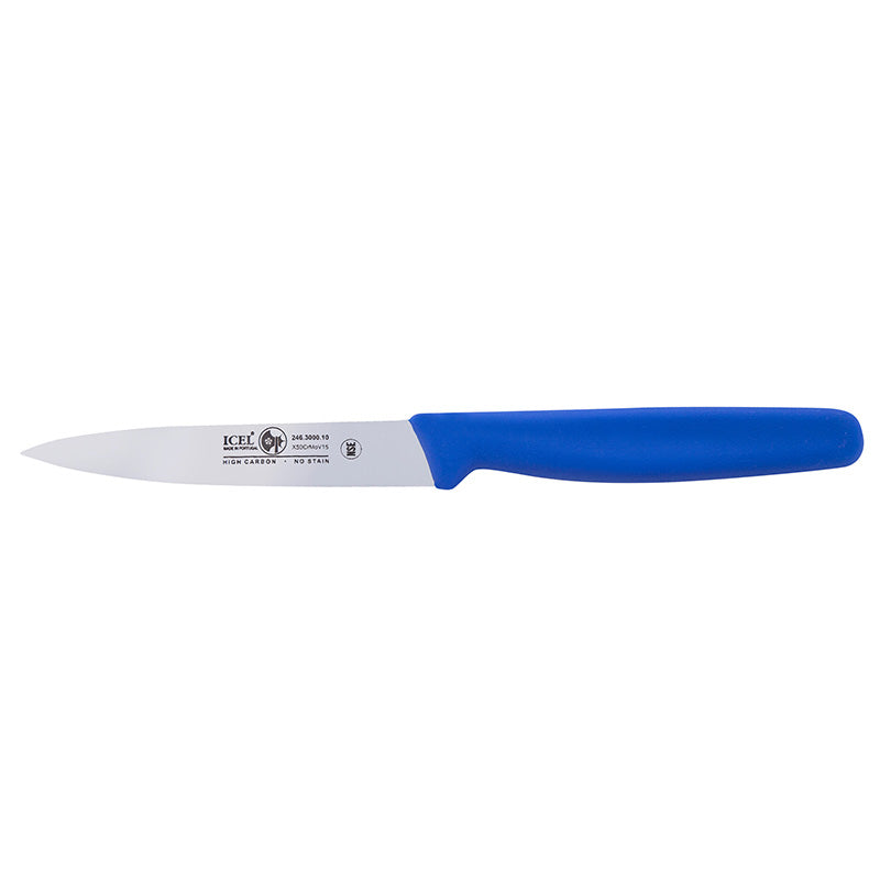 Icel Paring knive 4'' straight Blue