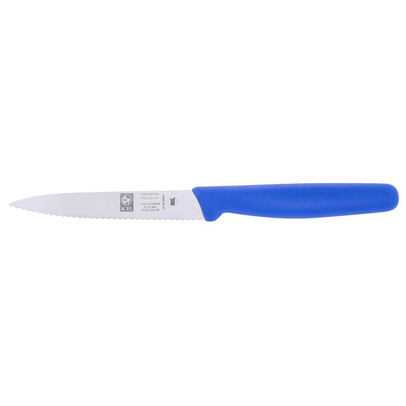 Icel Paring knives 4'' serrated Blue