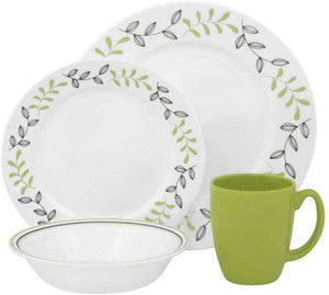 corelle 16pc garden sketch dinnerware set service for 4