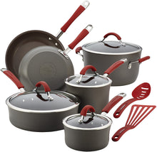 Load image into Gallery viewer, Rachael Ray 12 Piece  Hard Anodized Nonstick  Pots and Pans Set
