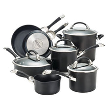 Load image into Gallery viewer, circulon 11 pc black symmetry  cookware set
