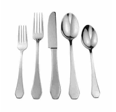 David Shaw- Mirror, 18/10 SS Flatware Deco, 20 pc Set